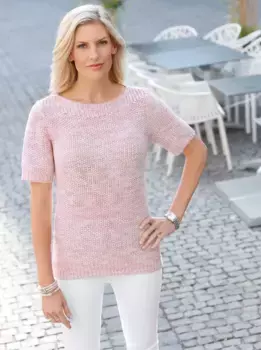 Свитер с короткими рукавами Classic Basics "Пуловер", цвет Ros