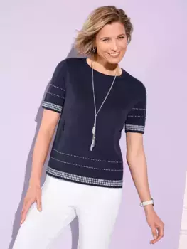 Свитер с короткими рукавами Classic Basics "Свитер с короткими рукавами", цвет морской волны