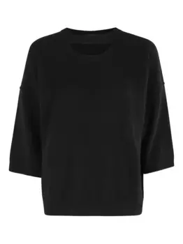 Свитер с короткими рукавами Federica Tosi, черный