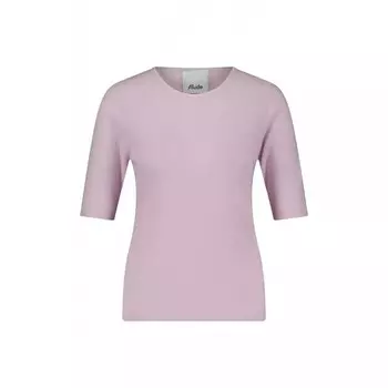 Свитер с короткими рукавами из смеси натуральной шерсти и кашемира. Allude, розовый