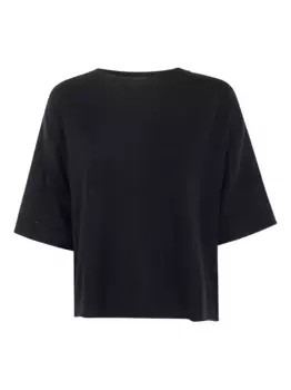 Свитер с короткими рукавами Liviana Conti, черный