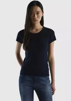 Свитер с короткими рукавами United Colors of Benetton, цвет морской волны