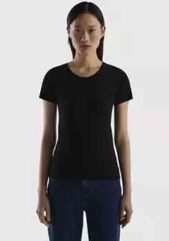 Свитер с короткими рукавами United Colors of Benetton, черный