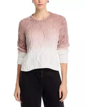 Свитер с косами из шенилла Bella Dahl, коричневый