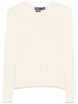 Свитер с косой вязкой Polo Ralph Lauren, белый