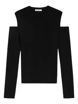 Свитер с креповой текстурой MAX MARA, черный