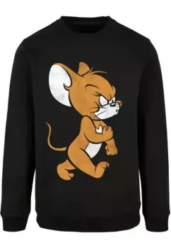 Свитер с круглым вырезом ABSOLUTE CULT "ABSOLUTE CULT Мужской Tom & Jerry - Angry Mouse Crewneck", черный