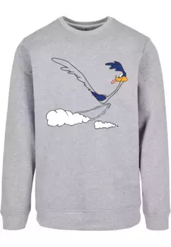 Свитер с круглым вырезом ABSOLUTE CULT "ABSOLUTE CULT Men's Looney Tunes - Road Runner Running Crewneck", серый