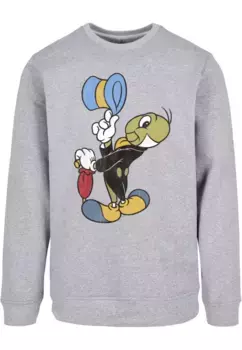 Свитер с круглым вырезом ABSOLUTE CULT "ABSOLUTE CULT Мужской Буратино - Jiminy Cricket Crewneck", серый
