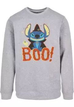 Свитер с круглым вырезом ABSOLUTE CULT "ABSOLUTE CULT Мужской Disney Lilo and Stitch - Boo Crewneck", серый