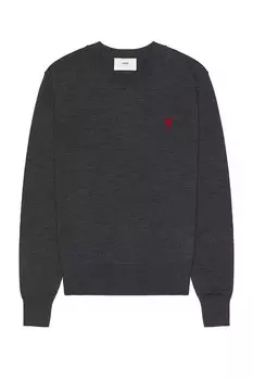 Свитер с круглым вырезом ADC Ami, цвет Heather Grey