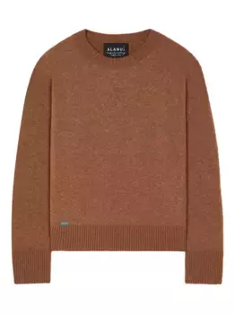Свитер с круглым вырезом Alanui, коричневый