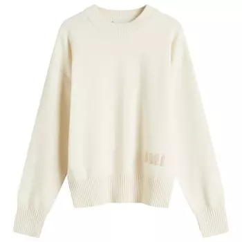 Свитер с круглым вырезом Ami Ami Paris, белый