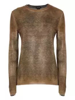 Свитер с круглым вырезом Avant Toi, коричневый