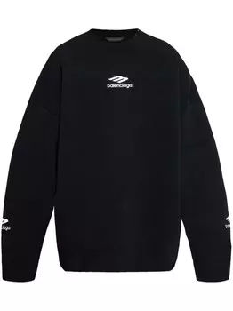 Свитер с круглым вырезом Balenciaga, черный
