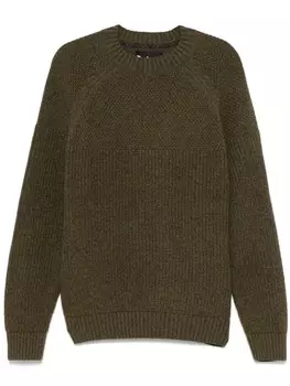 Свитер с круглым вырезом Barbour, зеленый