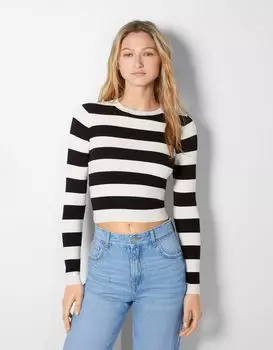 Свитер с круглым вырезом Bershka