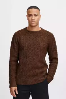 Свитер с круглым вырезом "BLEND BHPullover", цвет Demitasse