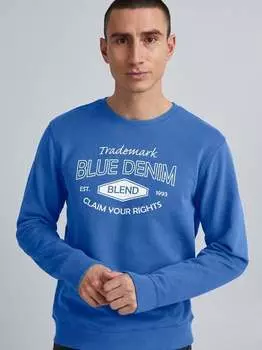 Свитер с круглым вырезом Blend, синий