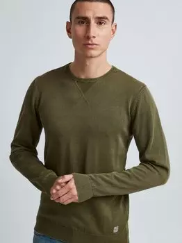 Свитер с круглым вырезом Blend, зеленый