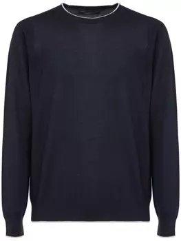 Свитер с круглым вырезом Brett Johnson, синий