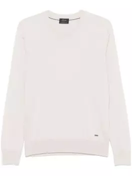 Свитер с круглым вырезом Brioni, нейтральный цвет