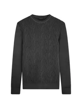 Свитер с круглым вырезом Bugatchi, антрацит