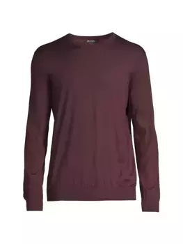 Свитер с круглым вырезом Cashseta Zegna, фиолетовый