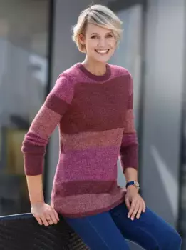 Свитер с круглым вырезом Classic Basics "джемпер с круглым вырезом", лиловый