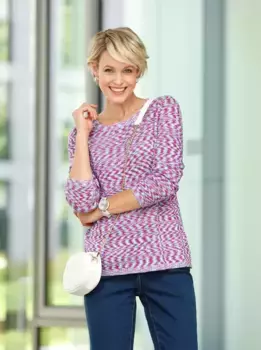 Свитер с круглым вырезом Classic Basics "джемпер с круглым вырезом", цвет Pink-Mint-Meliert