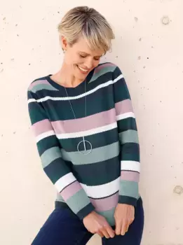 Свитер с круглым вырезом Classic Basics "Пуловер", темно-синий