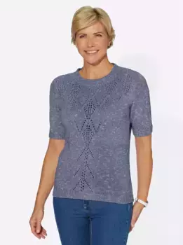 Свитер с круглым вырезом Classic Basics "Пуловер", синий