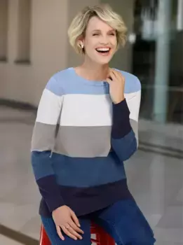 Свитер с круглым вырезом Classic Basics "свитер с длинными рукавами", цвет морской волны