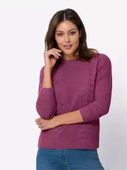 Свитер с круглым вырезом Classic Basics "свитер с длинными рукавами", цвет Erika