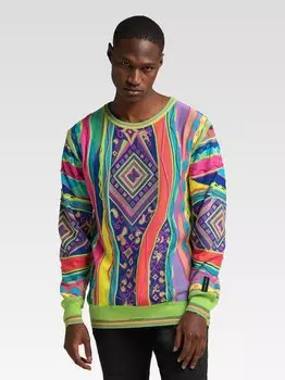 Свитер с круглым вырезом cuccaro Carlo Colucci, зеленый