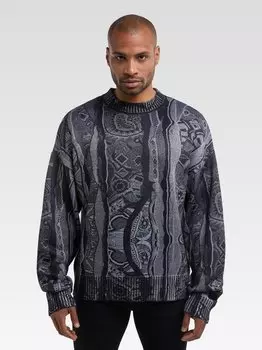 Свитер с круглым вырезом de re Carlo Colucci, черный