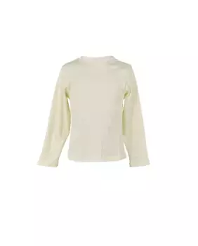 Свитер с круглым вырезом для девочки цвета экрю La Ormiga