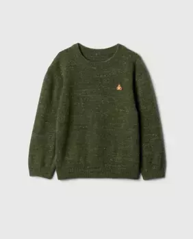 Свитер с круглым вырезом для мальчика Gap, темно-зеленый