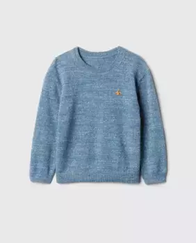 Свитер с круглым вырезом для мальчика Gap, светло-голубой