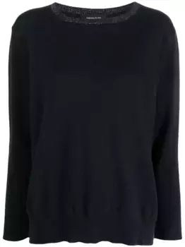 Свитер с круглым вырезом Fabiana Filippi, синий