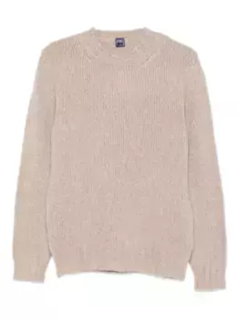 Свитер с круглым вырезом Fedeli, коричневый