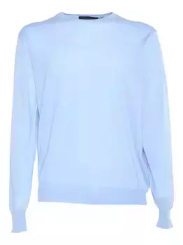 Свитер с круглым вырезом Filippo De Laurentiis, синий