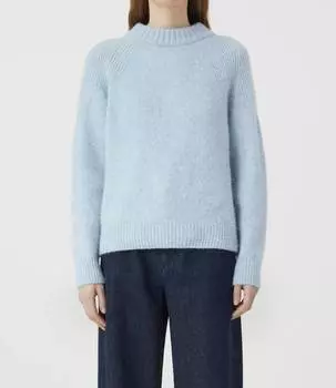 Свитер с круглым вырезом и длинными рукавами цвета голубой воды CLOSED
