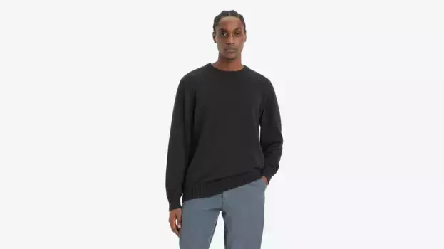 Свитер с круглым вырезом и красной биркой Levi's, черный