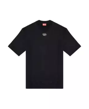 Свитер с круглым вырезом и логотипом Diesel, черный