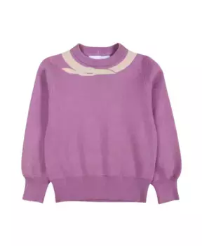 Свитер с круглым вырезом и логотипом Trussardi, розовый