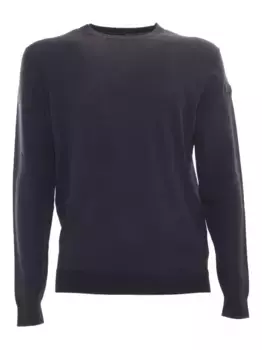 Свитер с круглым вырезом и нашивкой-логотипом RRD, синий