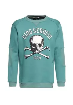 Свитер с круглым вырезом и принтом спереди King Kerosin 1979 г KING KEROSIN, синий