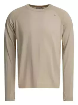 Свитер с круглым вырезом и рукавами реглан Stone Island, нейтральный