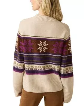 Свитер с круглым вырезом и узором «Фэр-Айл» Faherty, мультиколор